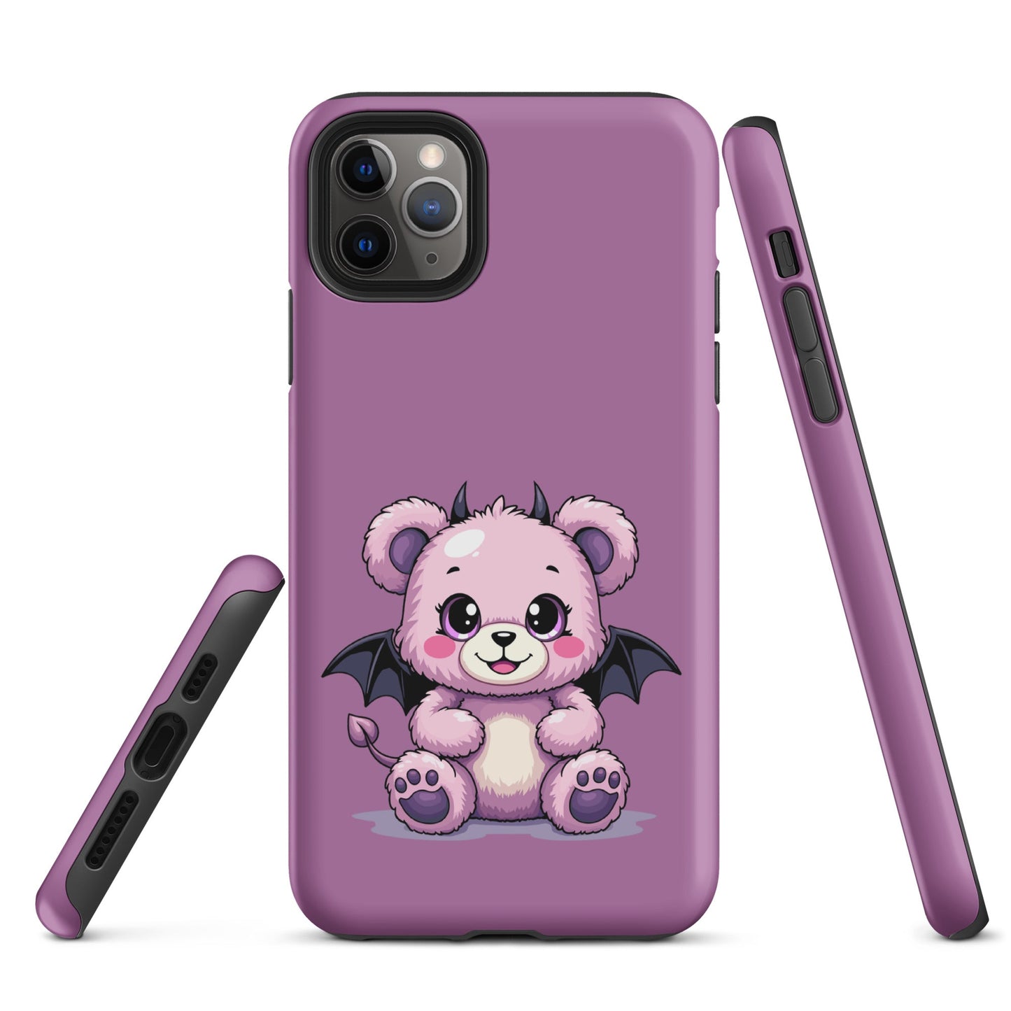 Pastel Goth Demon Teddy – Cute but Creepy iPhone Case