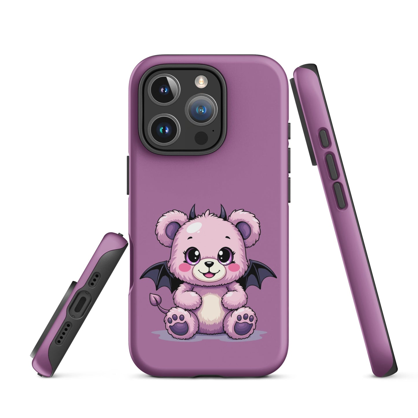 Pastel Goth Demon Teddy – Cute but Creepy iPhone Case