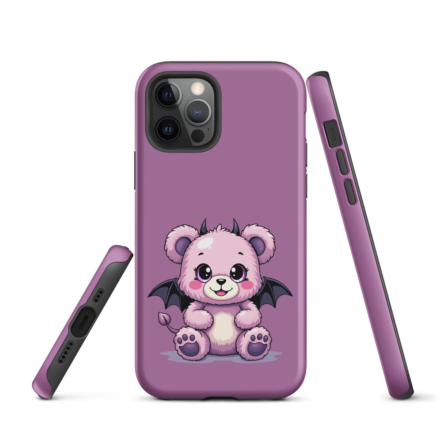 Pastel Goth Demon Teddy – Cute but Creepy iPhone Case