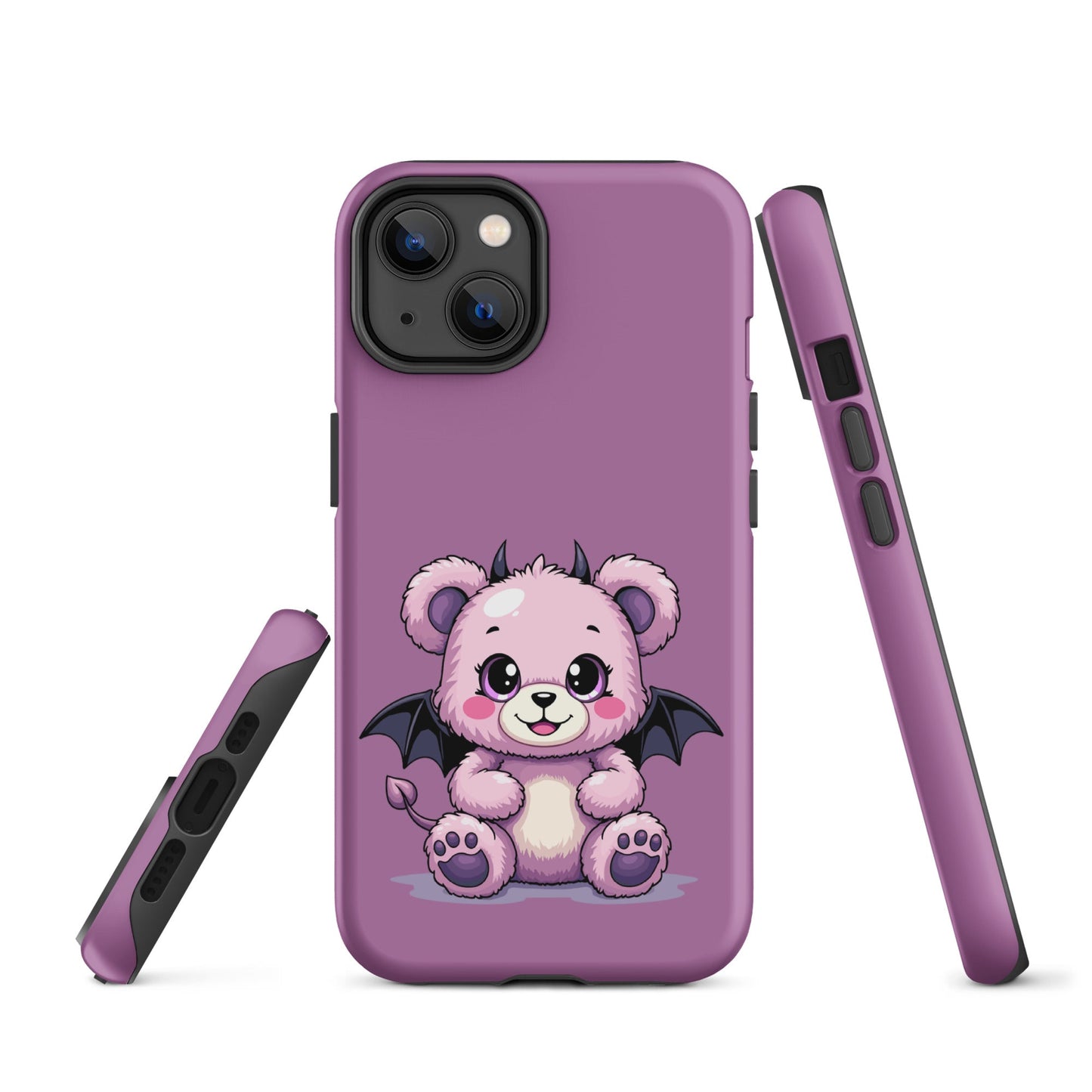 Pastel Goth Demon Teddy – Cute but Creepy iPhone Case