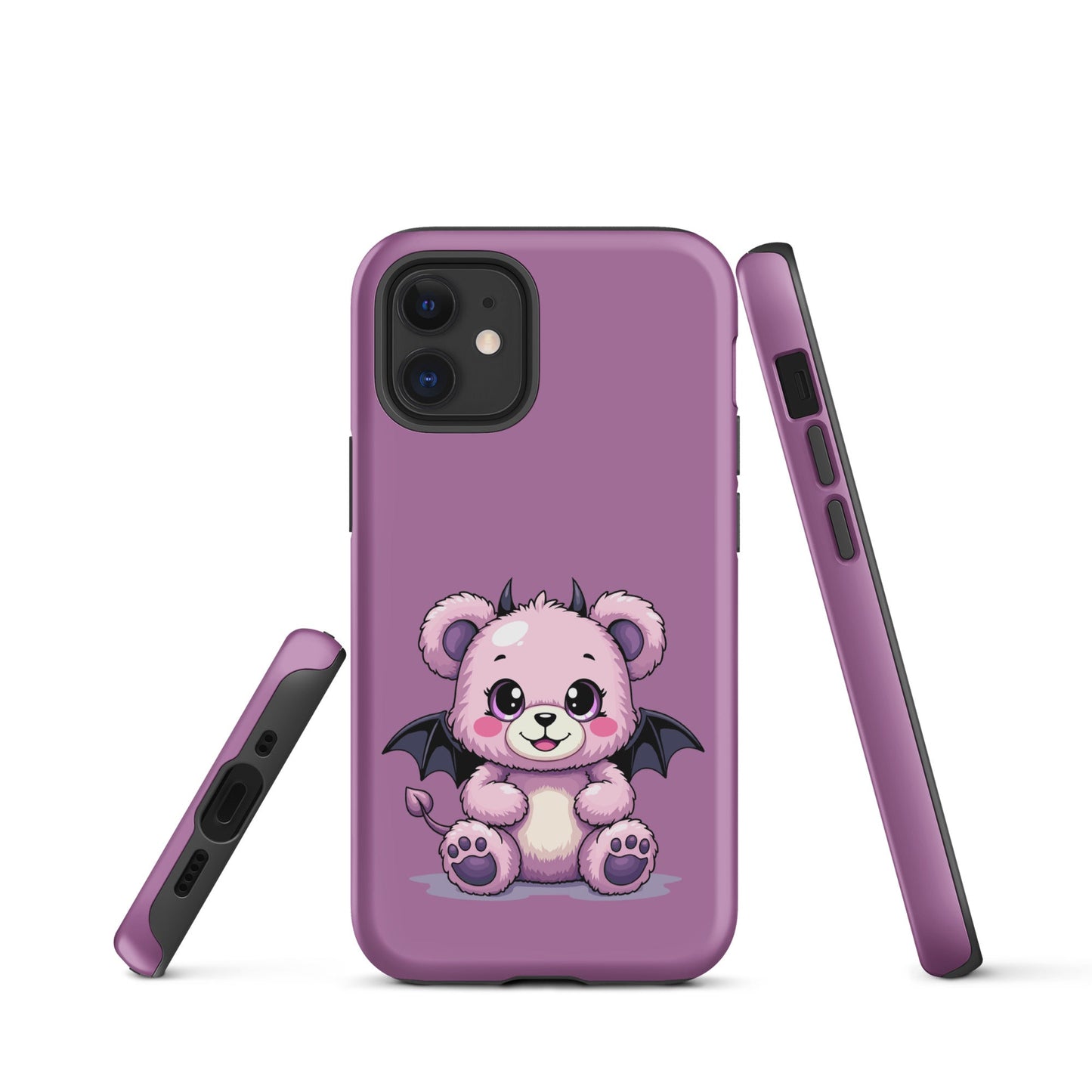 Pastel Goth Demon Teddy – Cute but Creepy iPhone Case