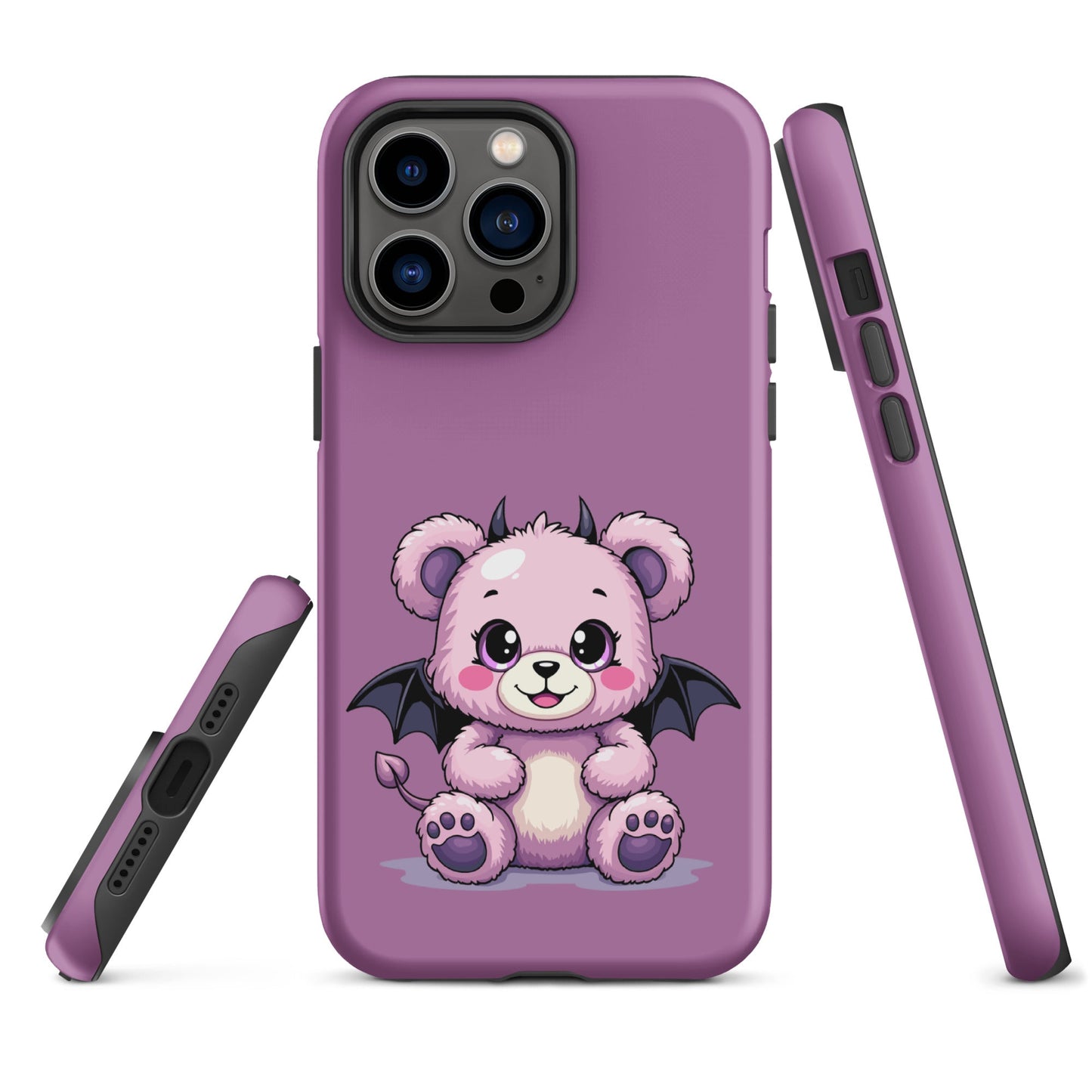 Pastel Goth Demon Teddy – Cute but Creepy iPhone Case