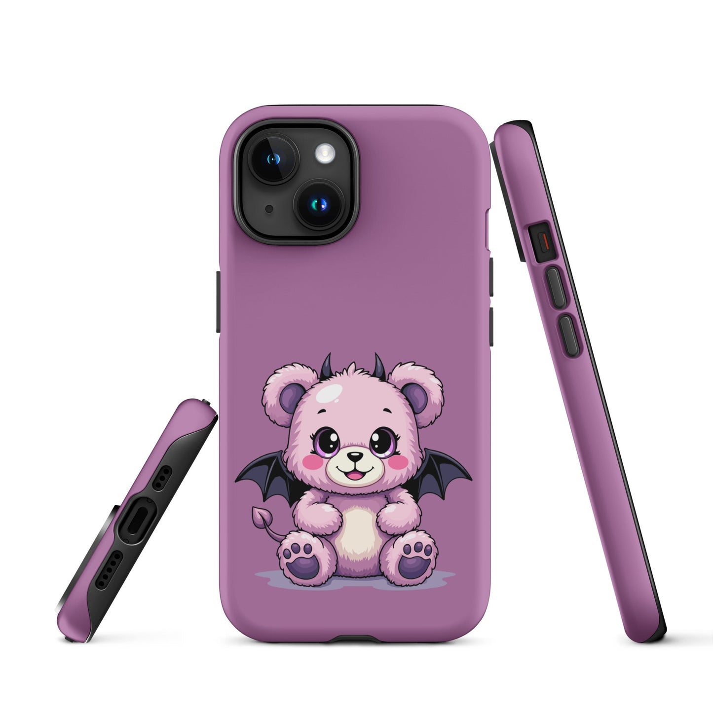 Pastel Goth Demon Teddy – Cute but Creepy iPhone Case