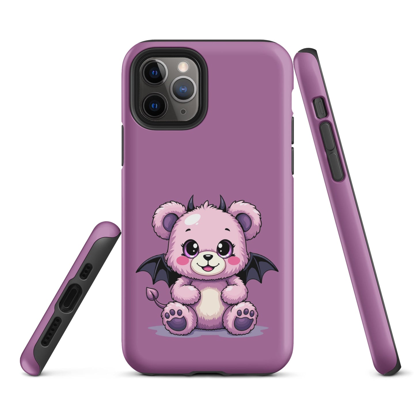 Pastel Goth Demon Teddy – Cute but Creepy iPhone Case