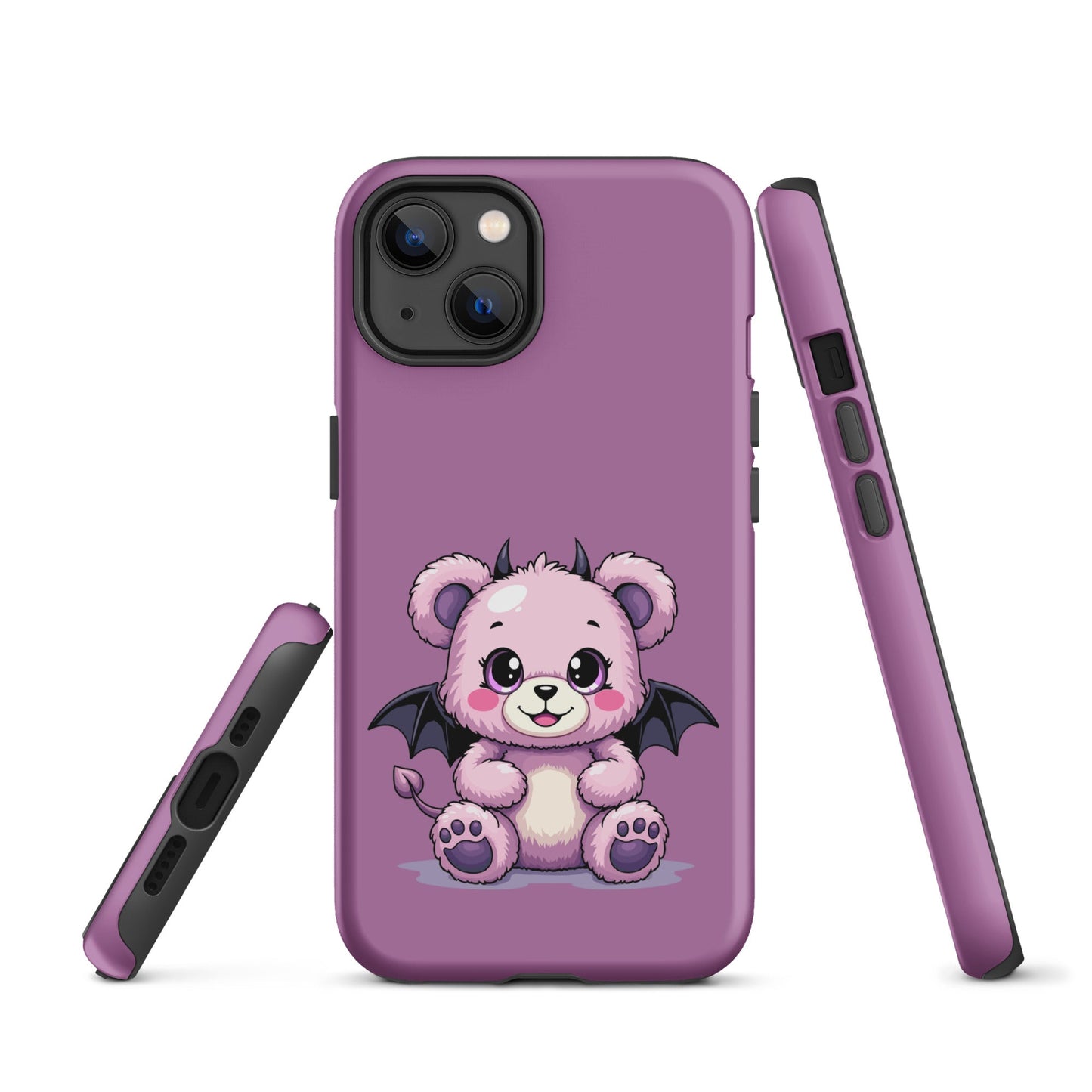 Pastel Goth Demon Teddy – Cute but Creepy iPhone Case