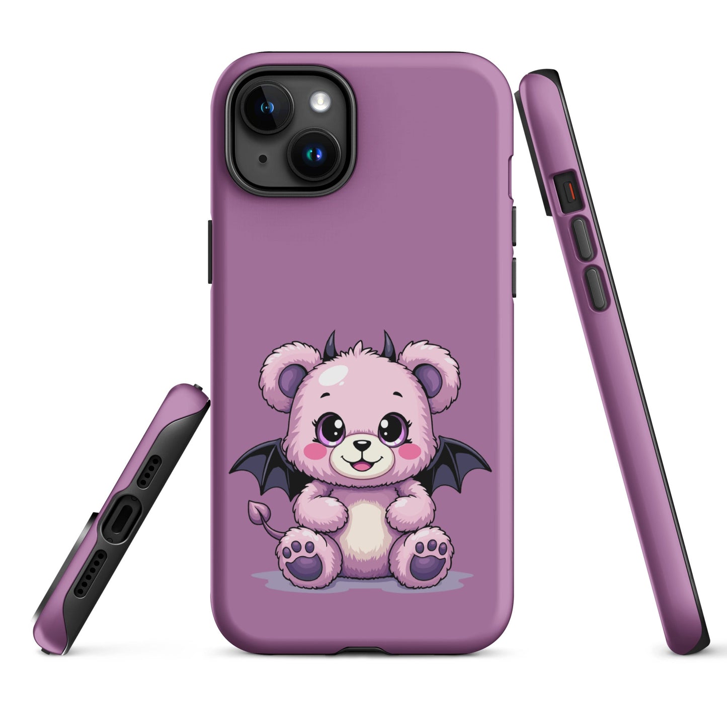 Pastel Goth Demon Teddy – Cute but Creepy iPhone Case