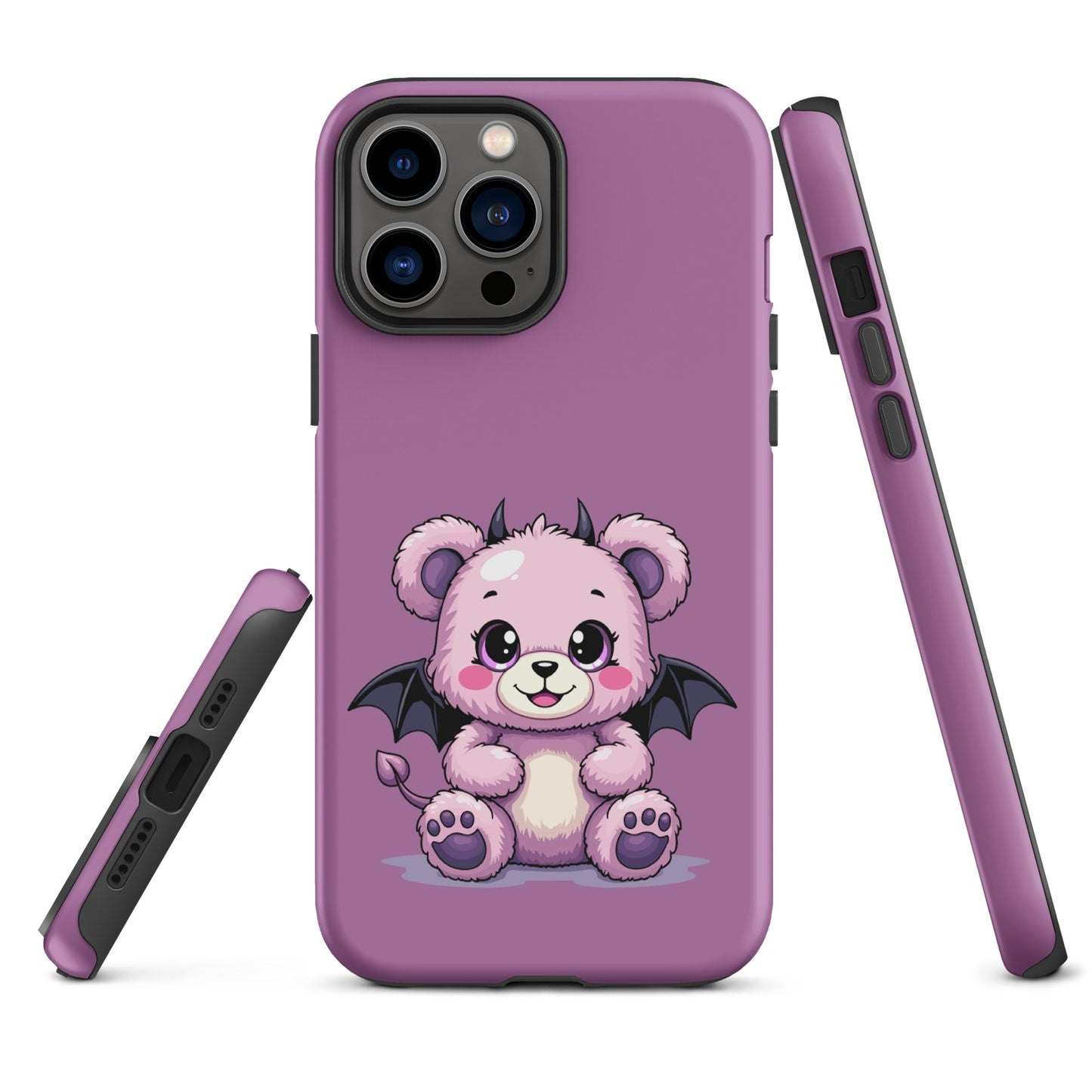 Pastel Goth Demon Teddy – Cute but Creepy iPhone Case