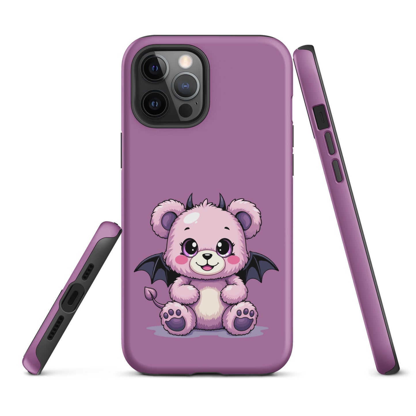 Pastel Goth Demon Teddy – Cute but Creepy iPhone Case