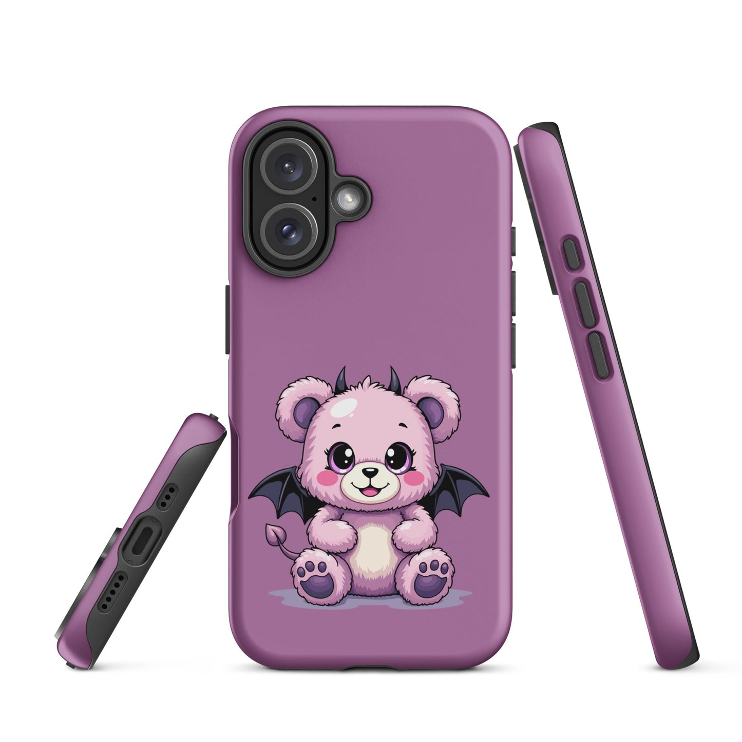 Pastel Goth Demon Teddy – Cute but Creepy iPhone Case
