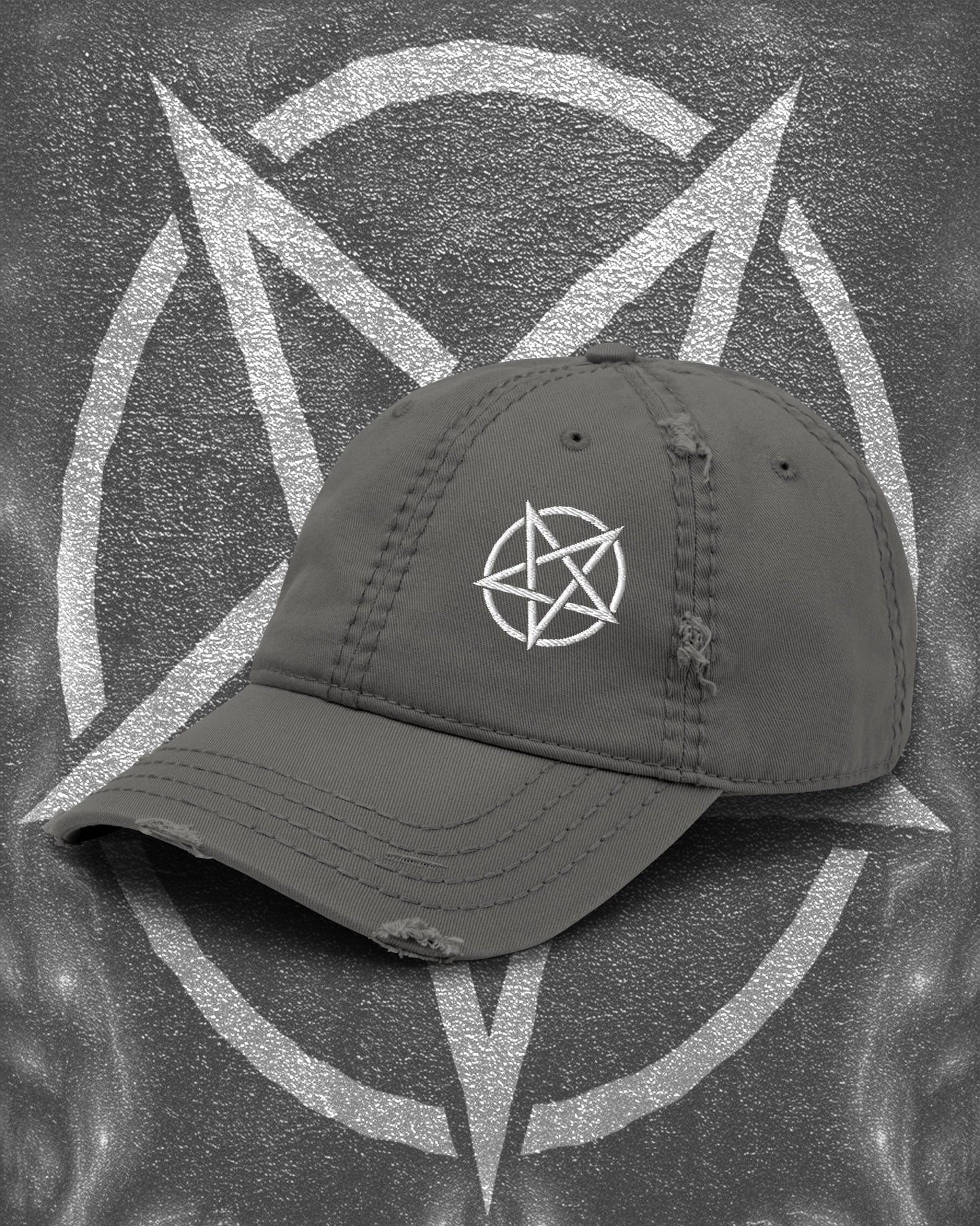 PENTAGRAM Distressed Dad Hat