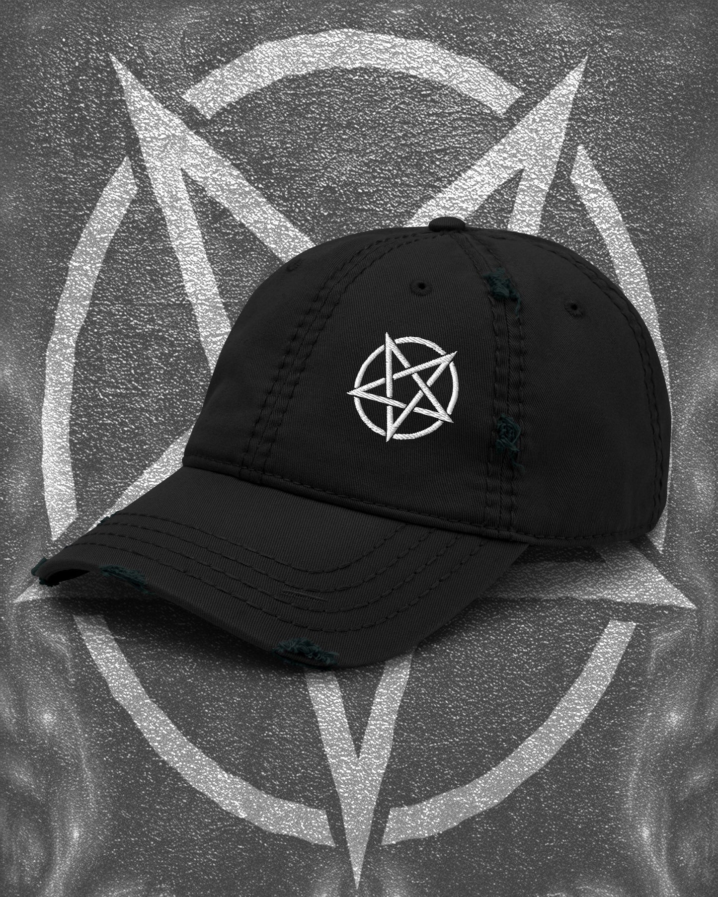 PENTAGRAM Distressed Dad Hat