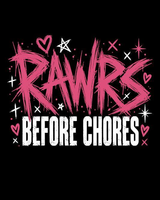 RAWRs Before Chores Crop Top