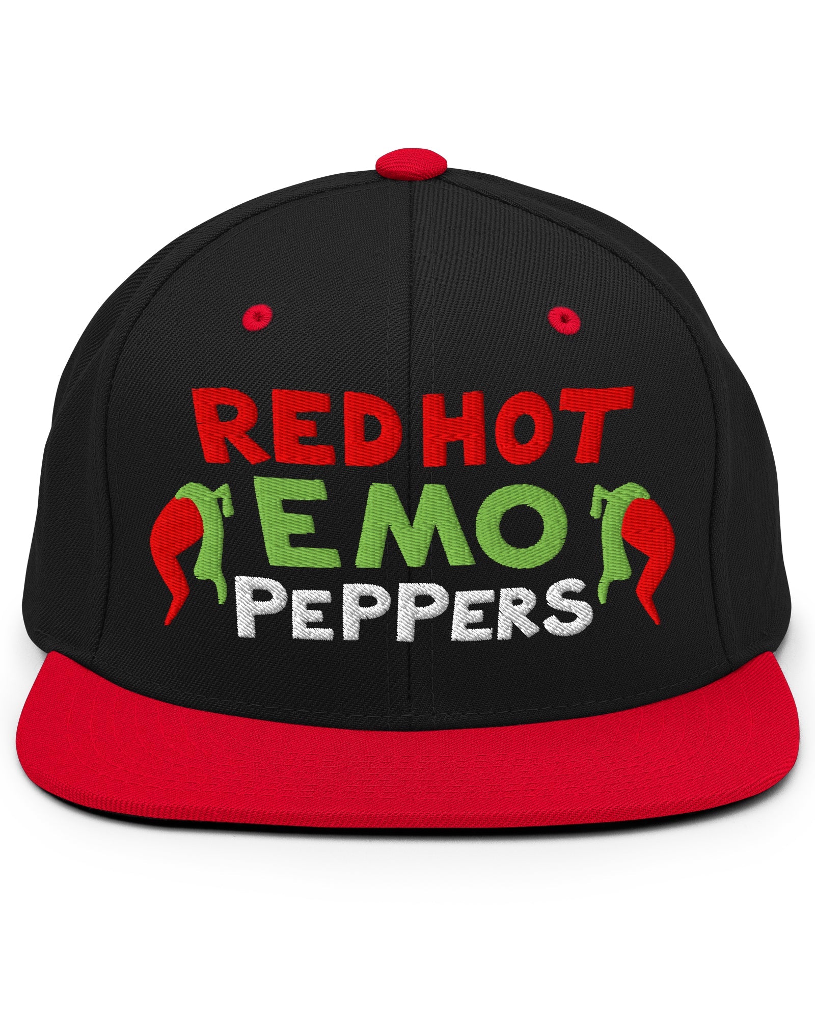 Red Hot Emo Peppers Snapback Hat