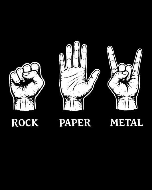 Rock Paper Metal Hoodie