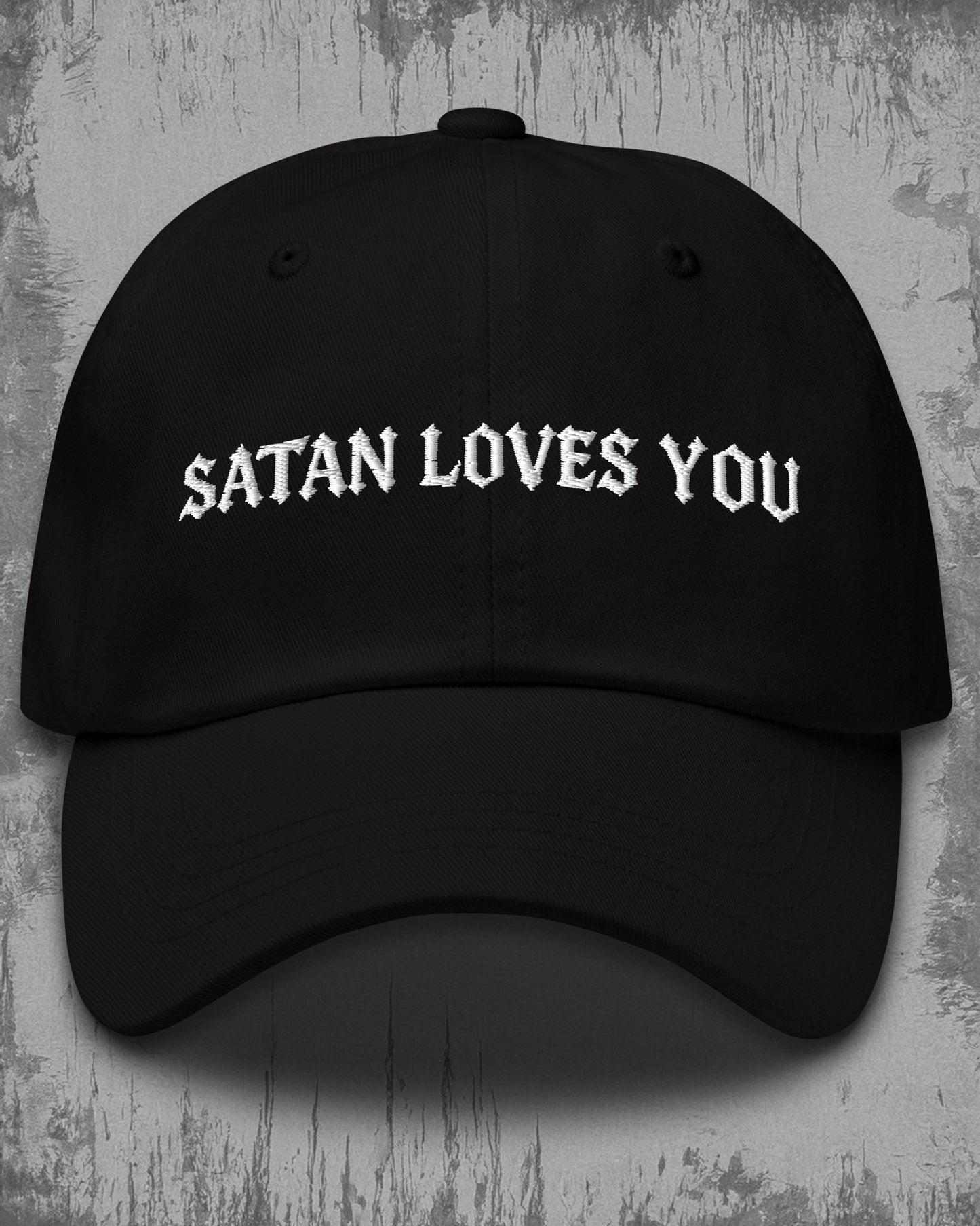 SATAN LOVES YOU Dad Hat