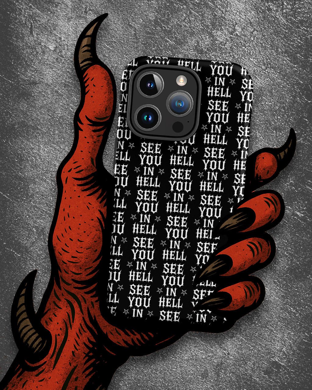 SEE YOU IN HELL iPhone Case