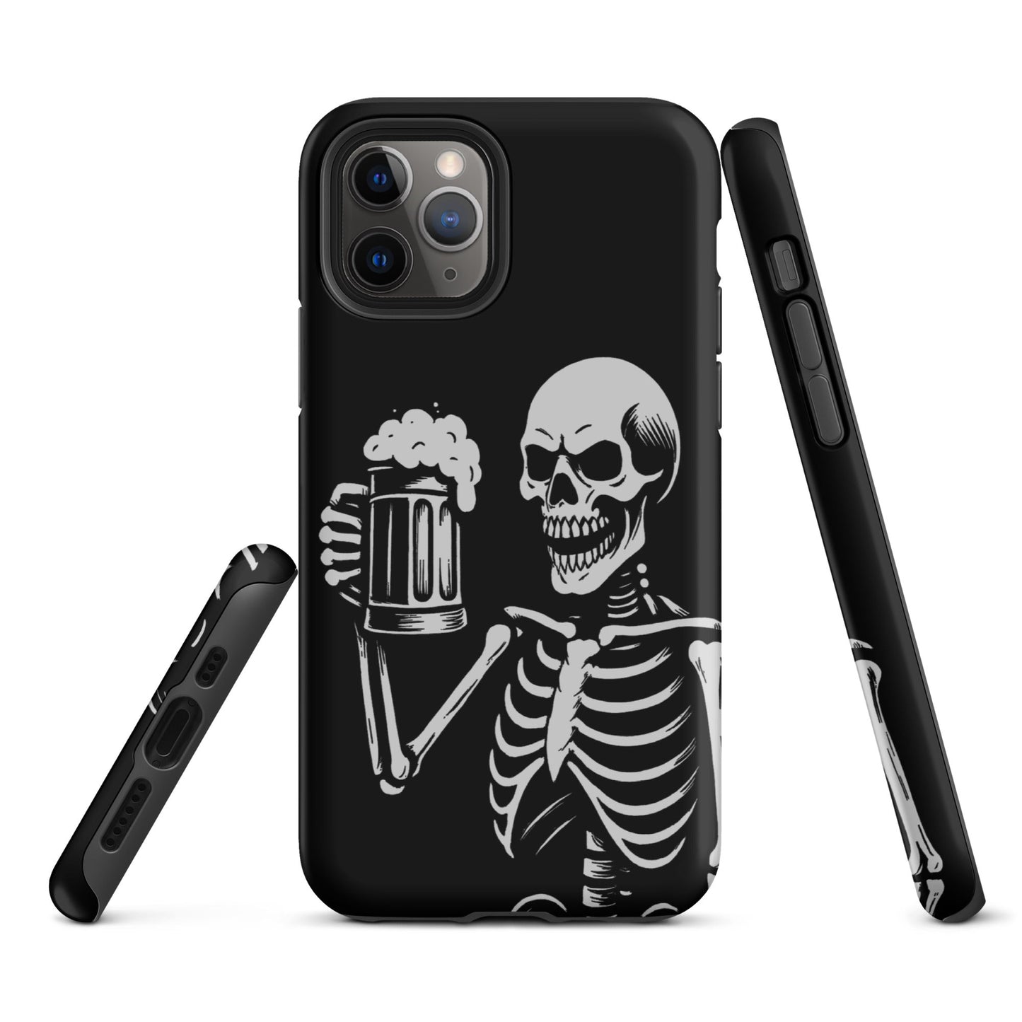 Skeleton Drinking Beer Phone Case for iPhone®