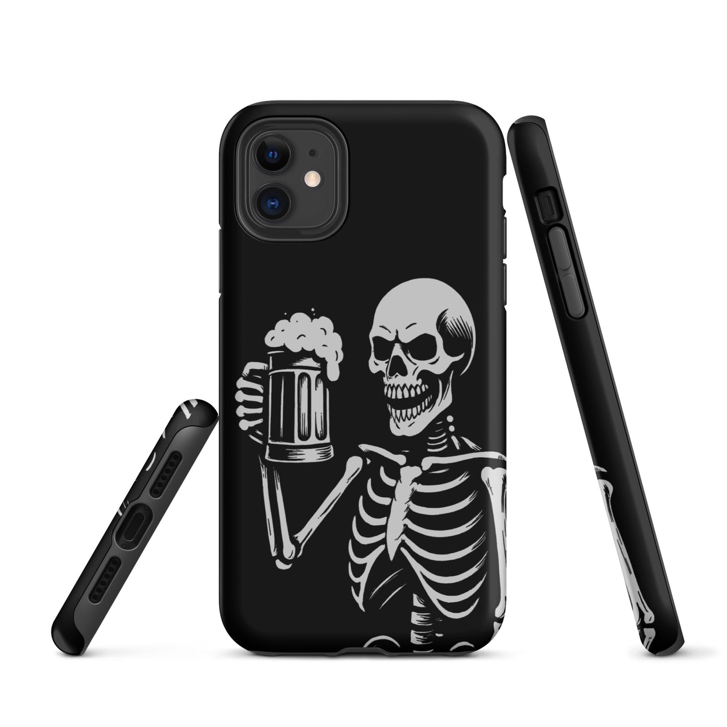 Skeleton Drinking Beer Phone Case for iPhone®