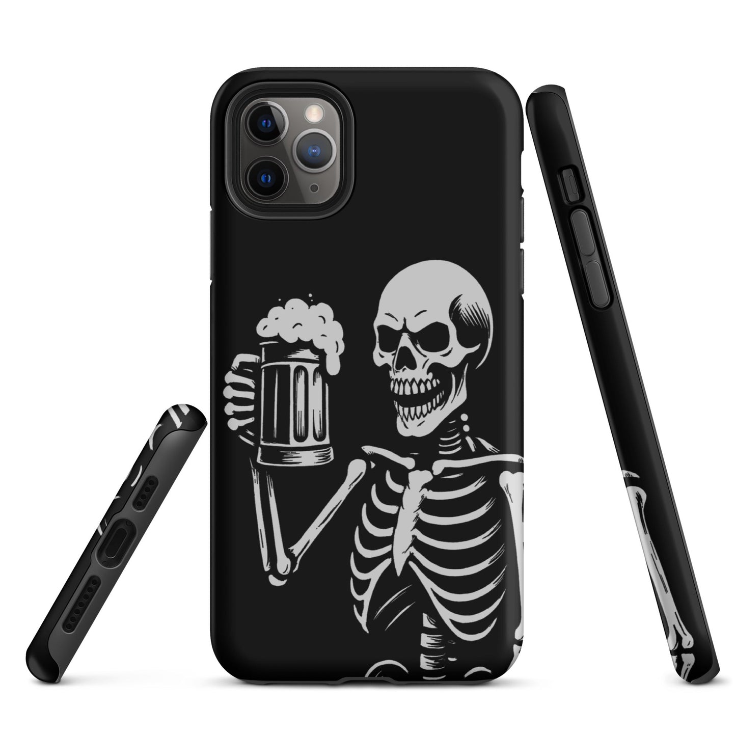 Skeleton Drinking Beer Phone Case for iPhone®