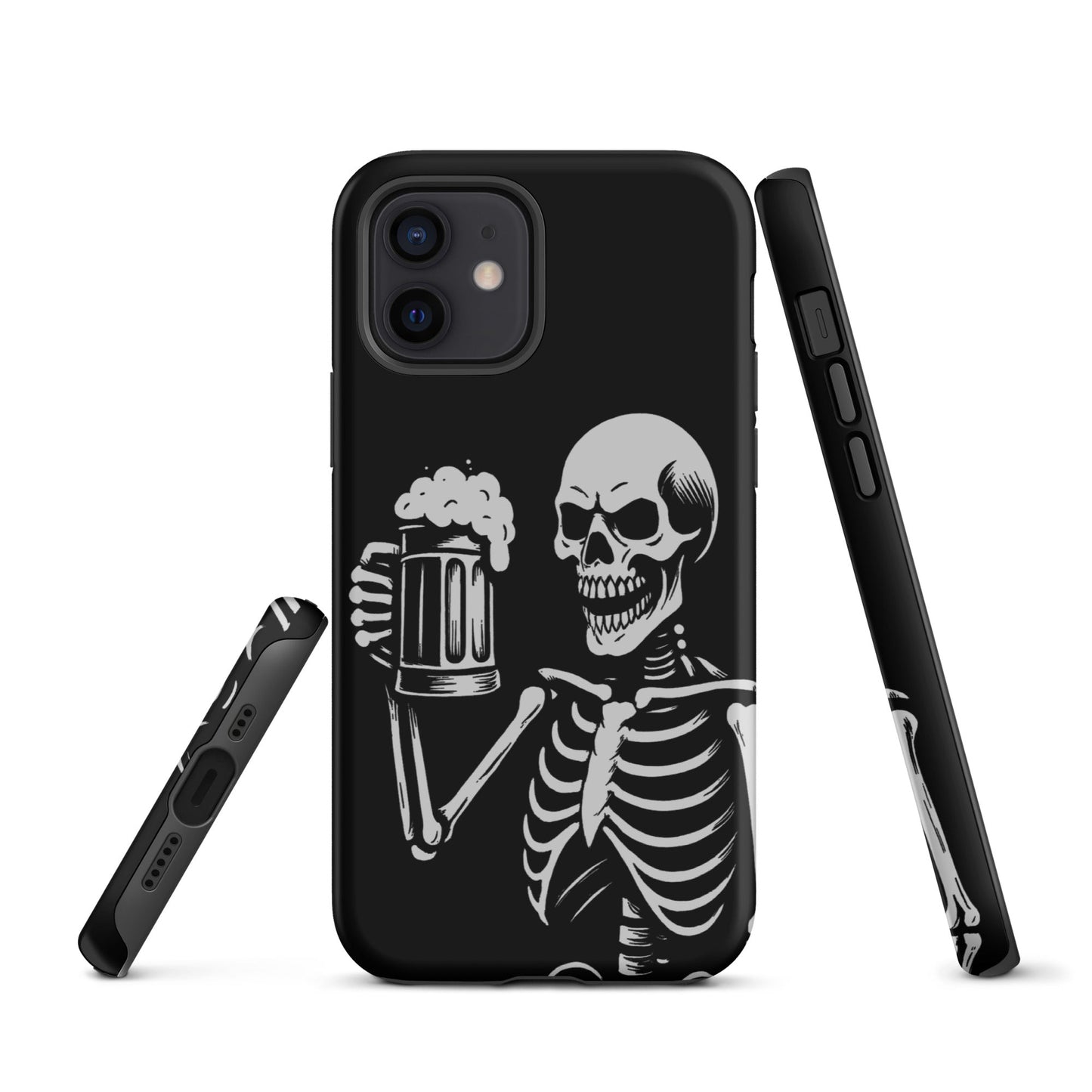 Skeleton Drinking Beer Phone Case for iPhone®