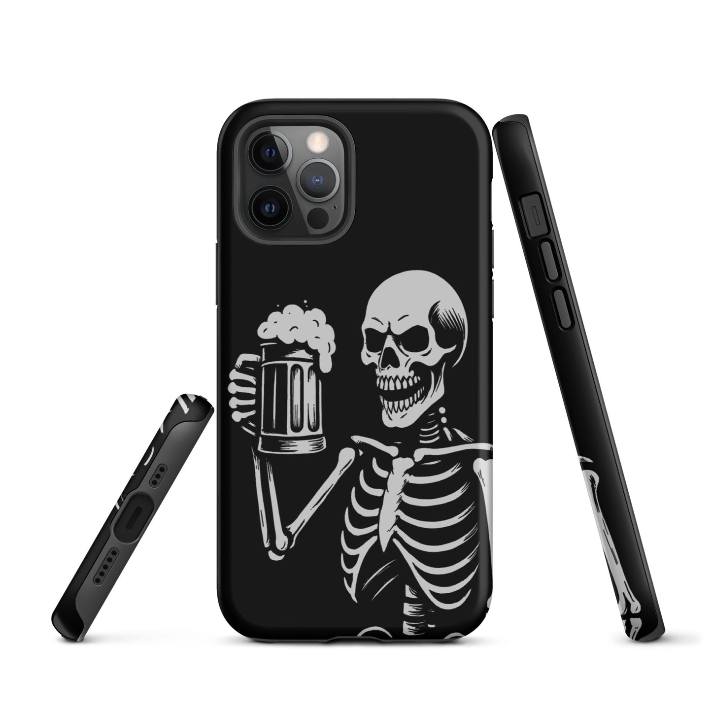 Skeleton Drinking Beer Phone Case for iPhone®