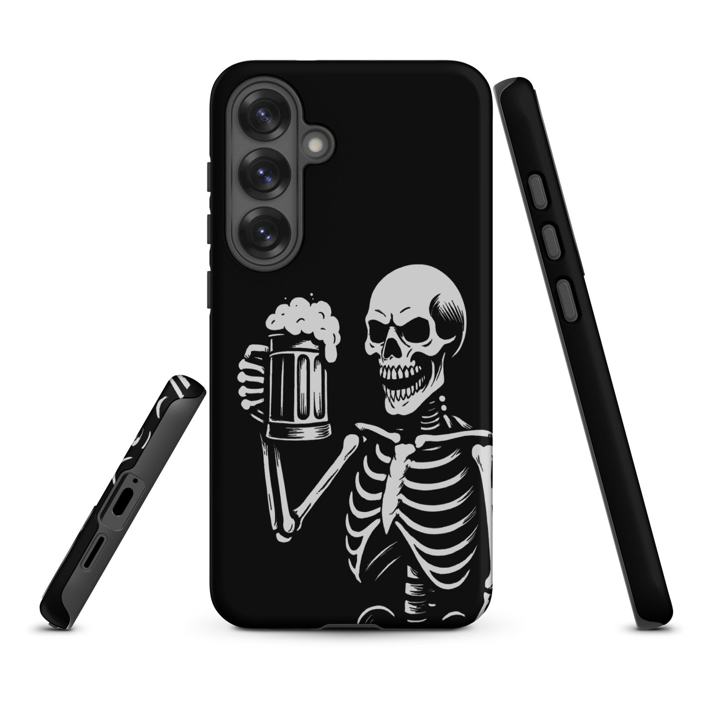 Skeleton Drinking Beer Phone Case for Samsung