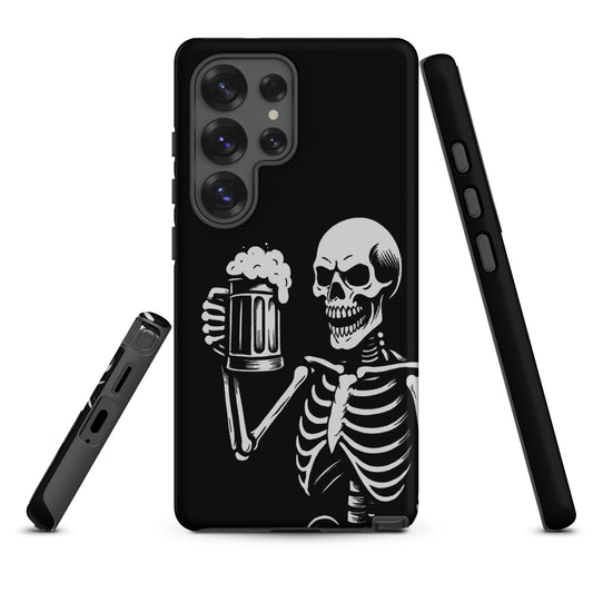 Skeleton Drinking Beer Phone Case for Samsung