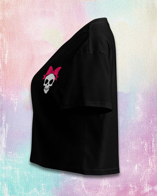 Skull Bow Crop Top
