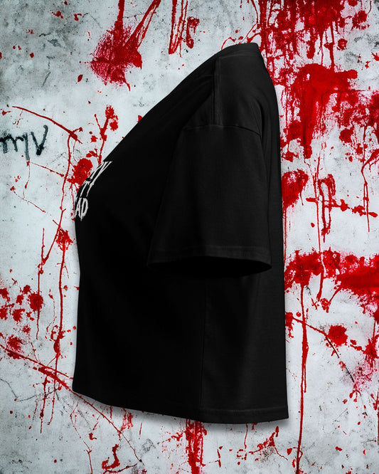 Sorry Can't I'm Dead Crop Top