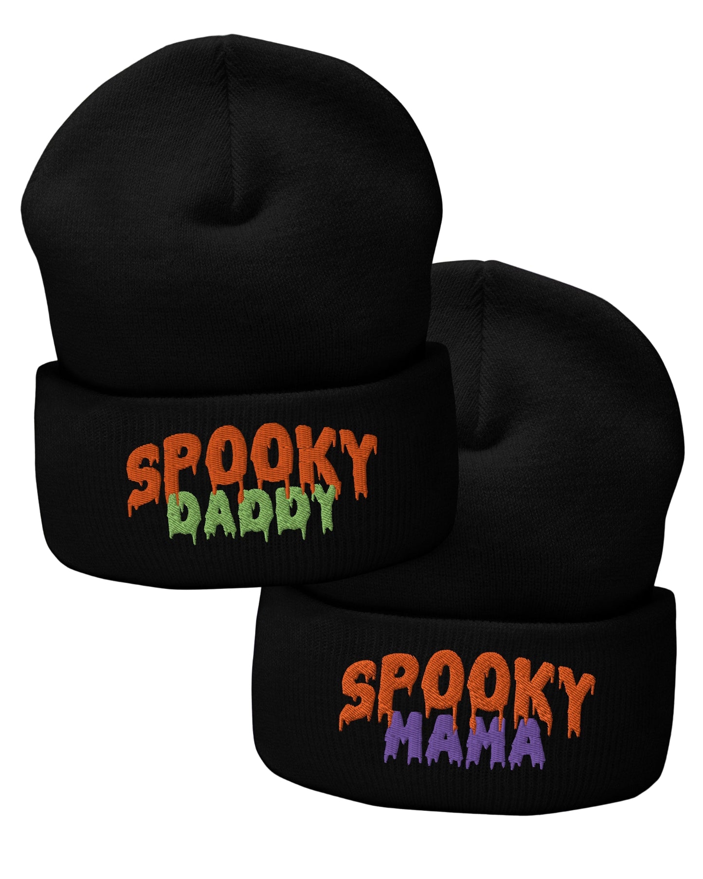 Spooky Mama & Spooky Daddy Beanies