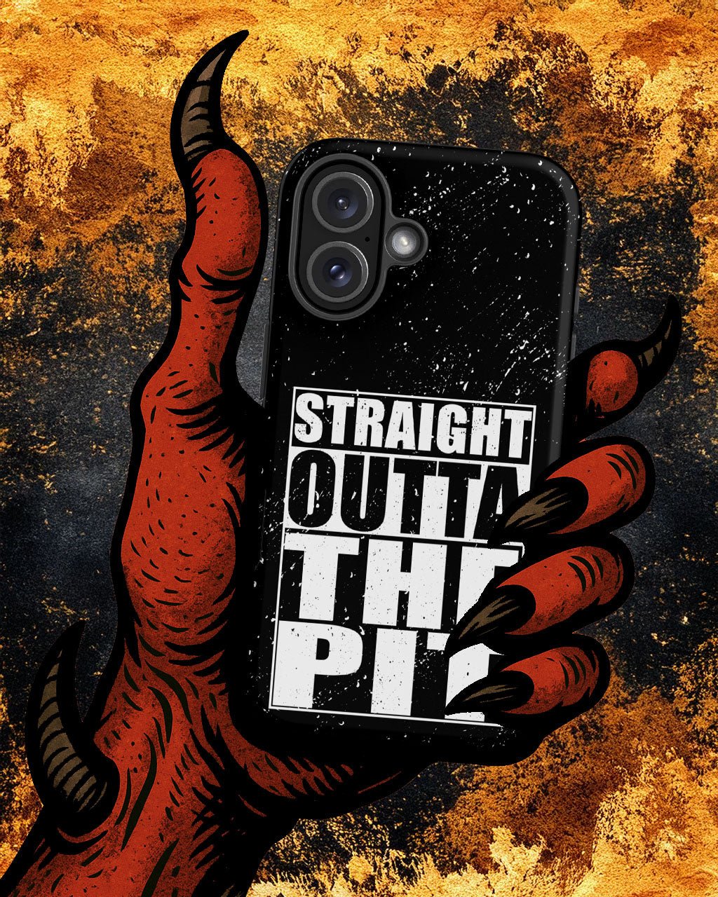 Straight Outta The Pit – Tough iPhone Case