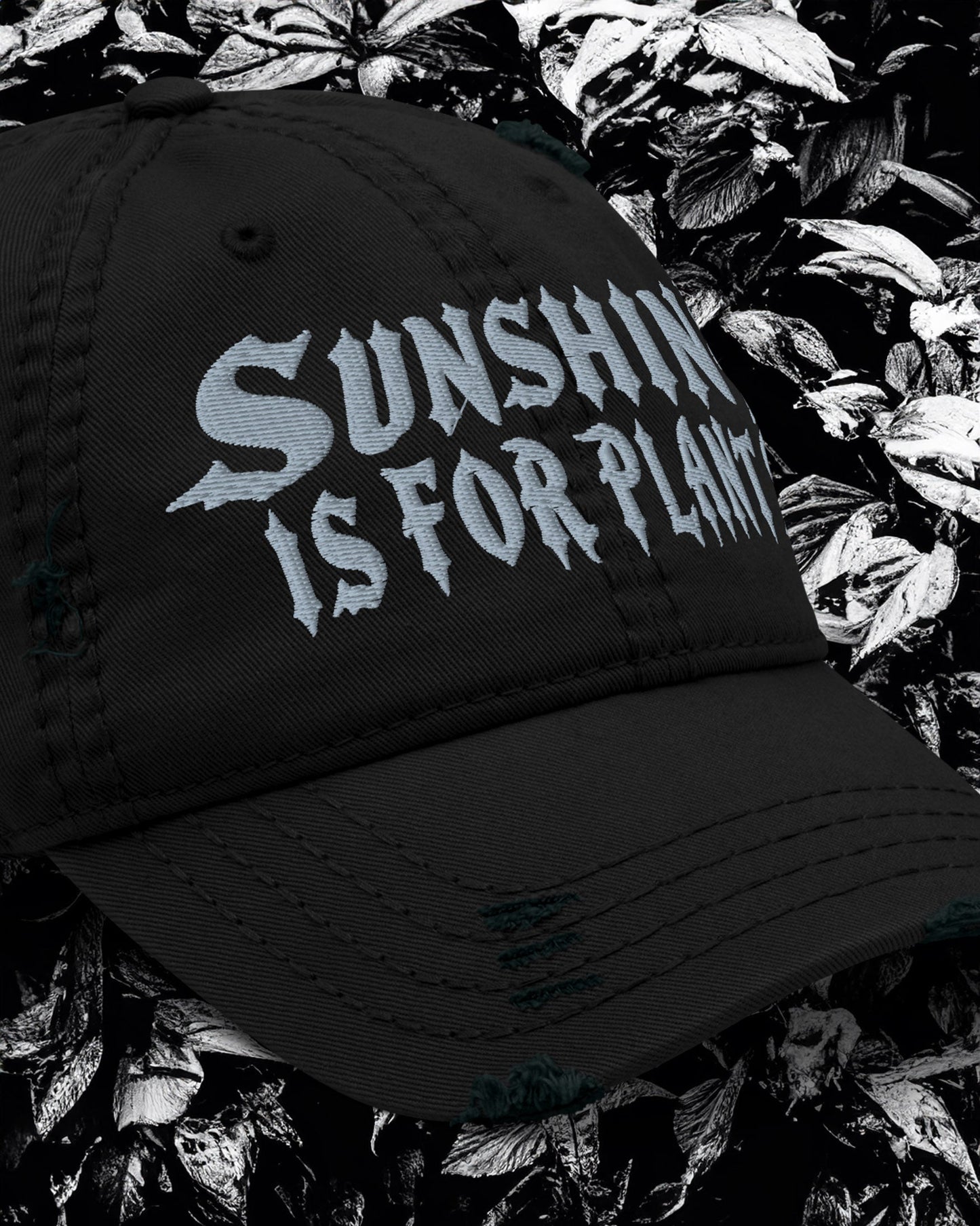 Sunshine Is For Plants Distressed Dad Hat