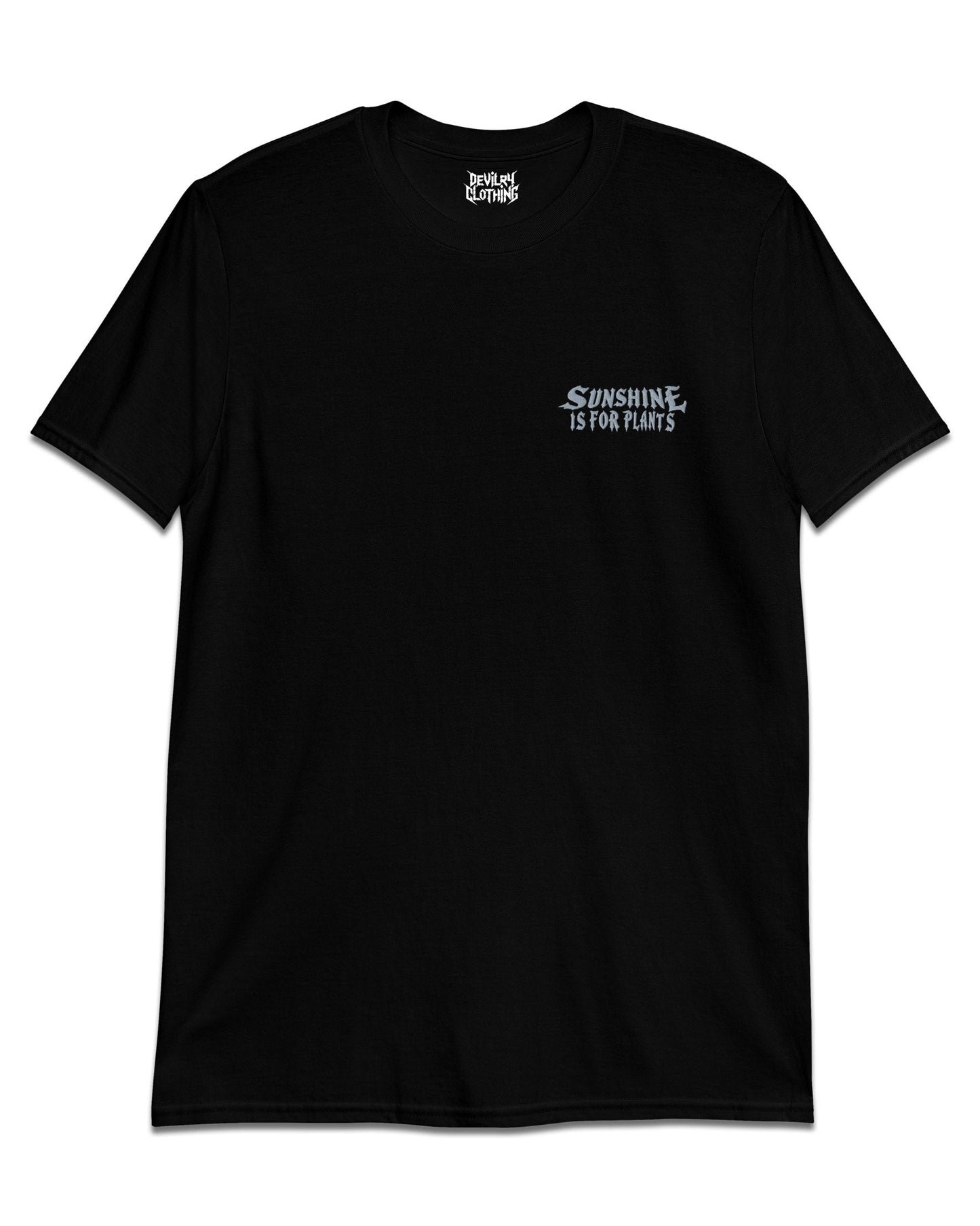Sunshine Is For Plants Embroidered T-Shirt