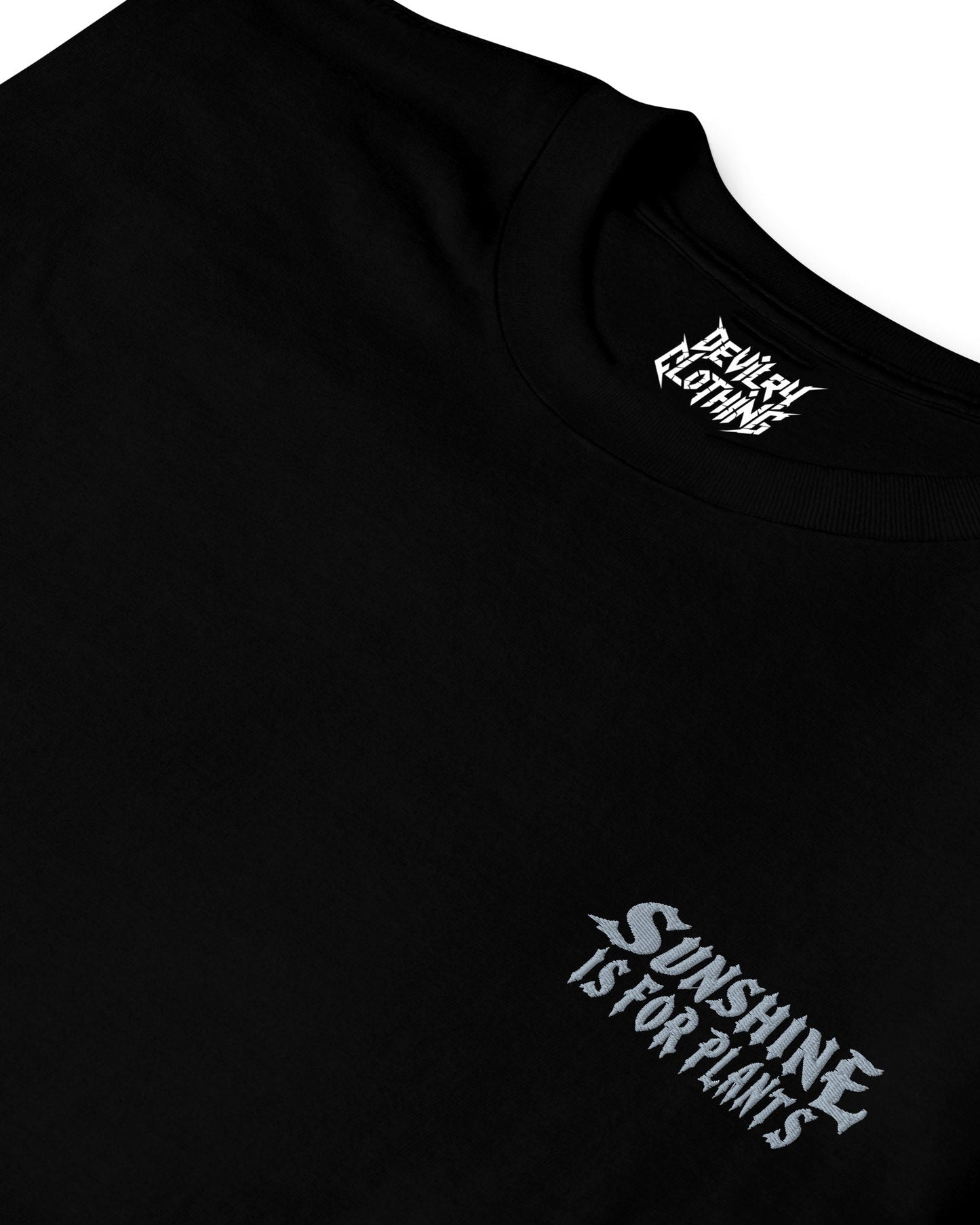 Sunshine Is For Plants Embroidered T-Shirt