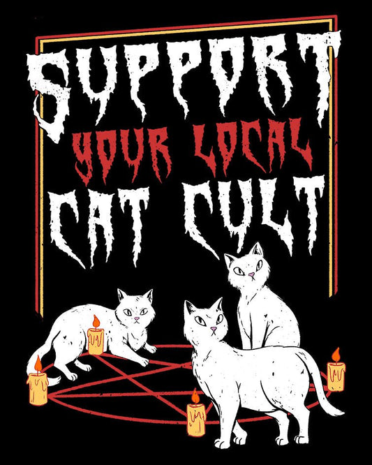 Support Your Local Cat Cult T-Shirt