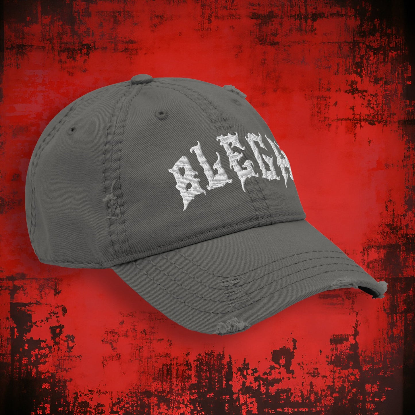 Blegh Distressed Dad Hat