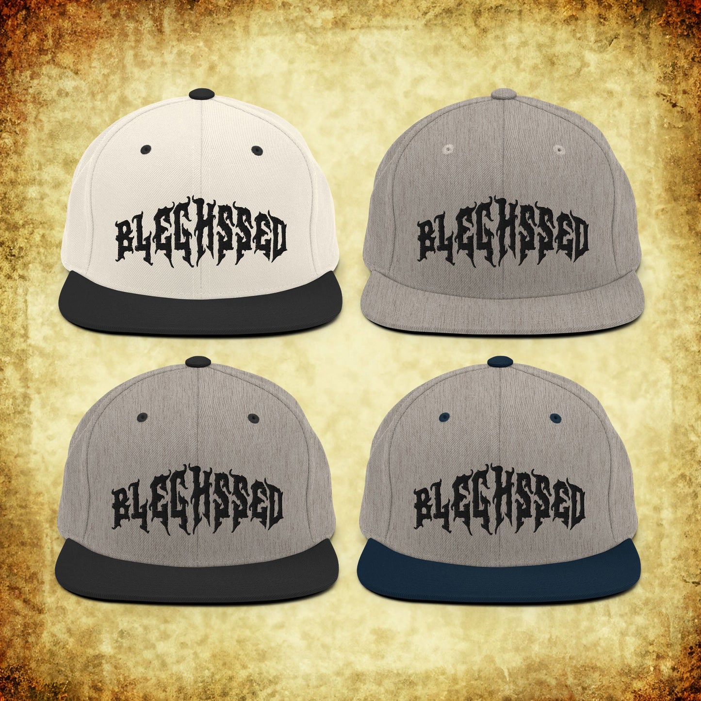 Bleghssed Heather Snapback Hat