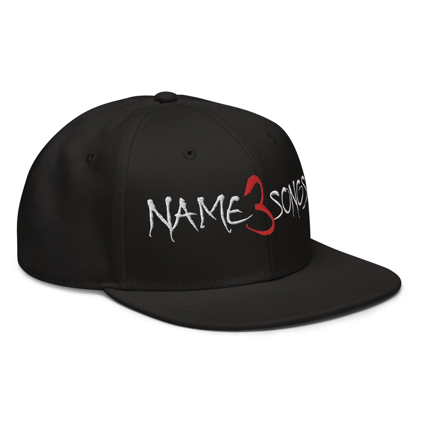 Name 3 Songs Snapback Hat