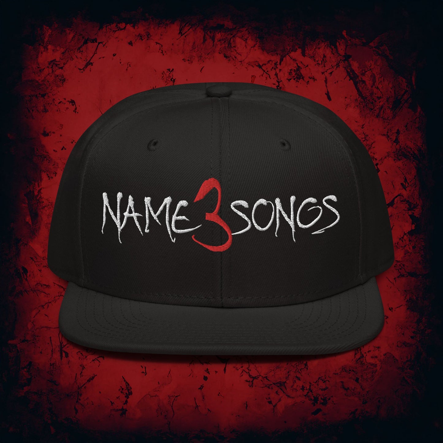 Name 3 Songs Snapback Hat