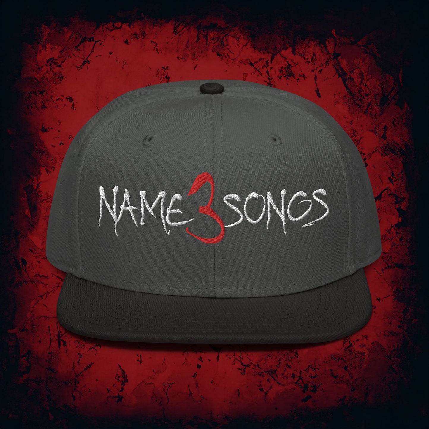 Name 3 Songs Snapback Hat