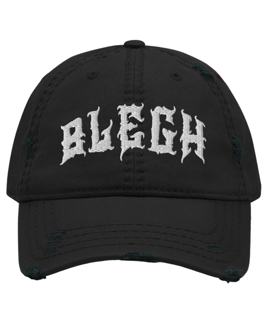 Blegh Distressed Dad Hat