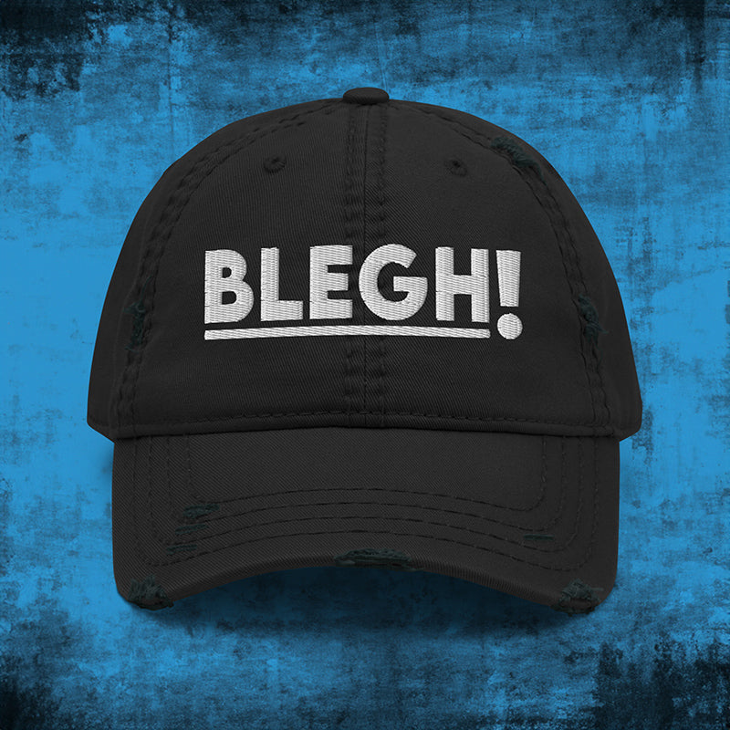 Classic Blegh Distressed Dad Hat