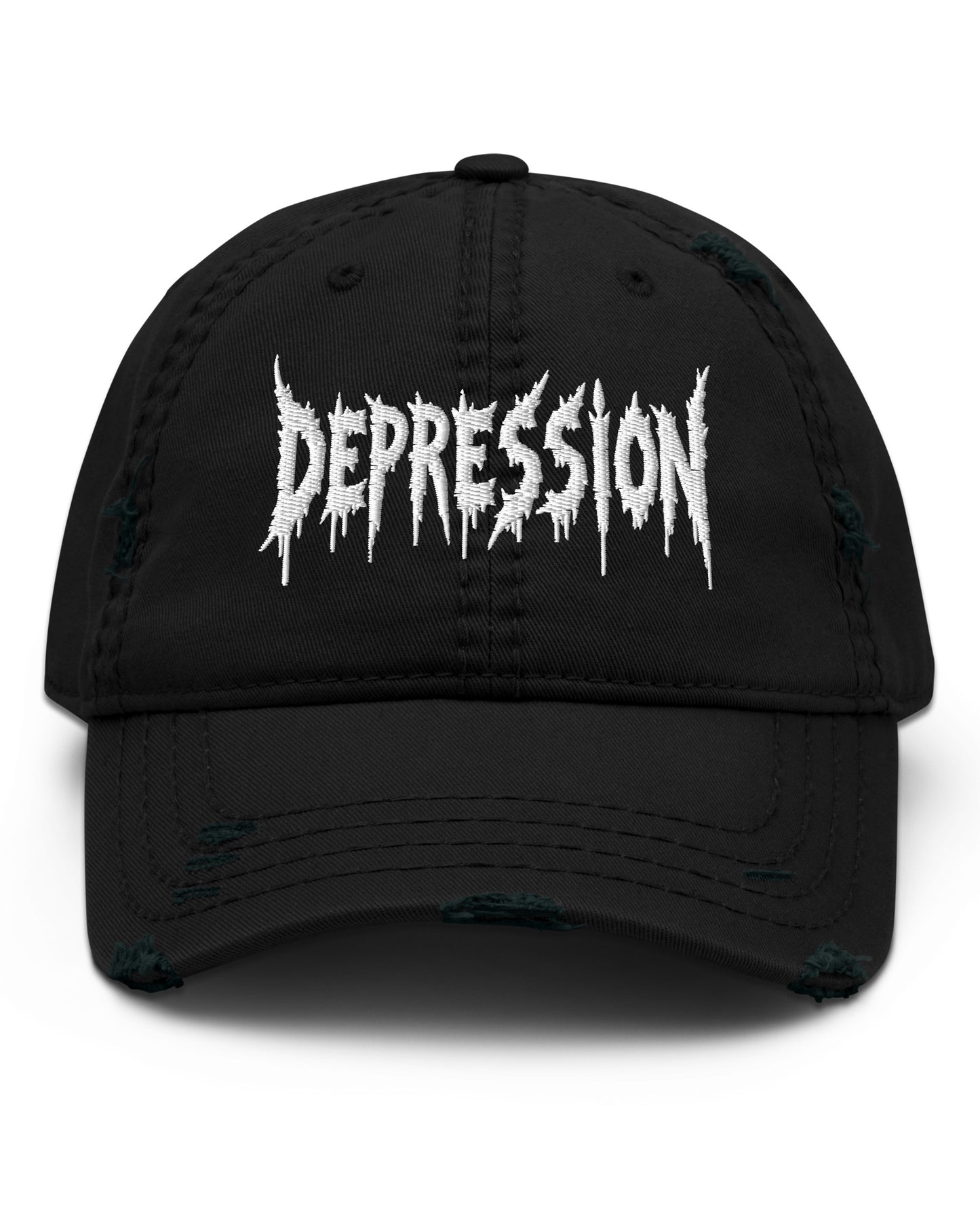 DEPRESSION Distressed Dad Hat