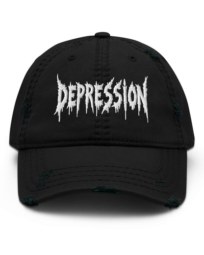 DEPRESSION Distressed Dad Hat