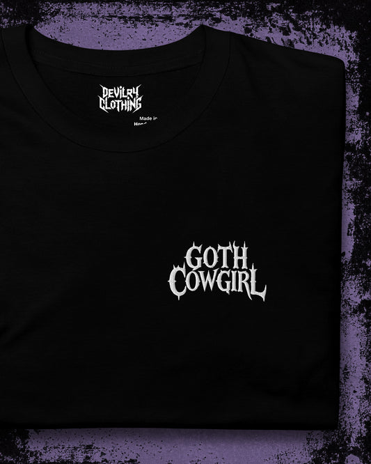 Goth Cowgirl Embroidered T-Shirt