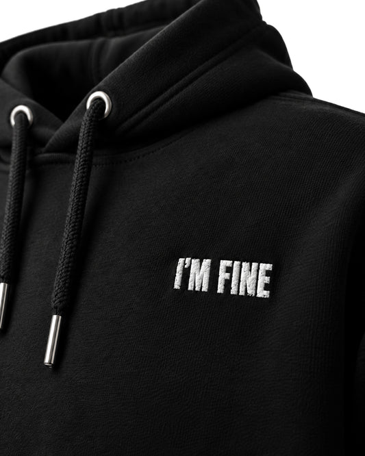 Just My Face Back Print Hoodie