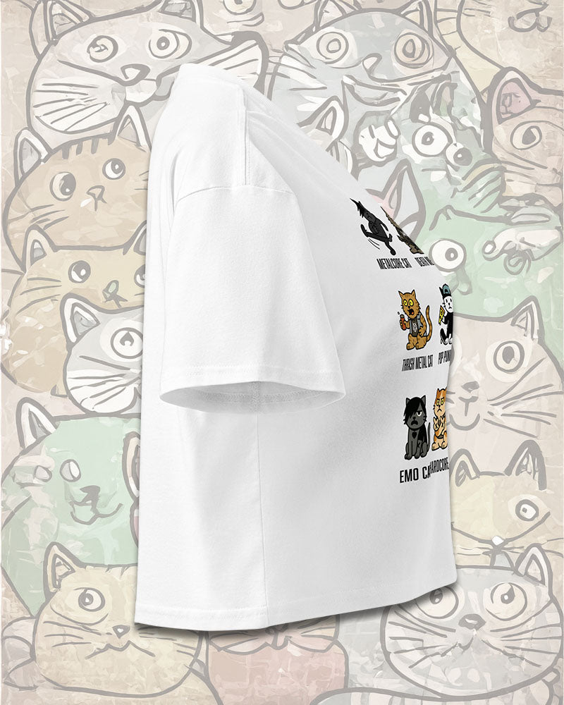 Metal Cats Crop Top
