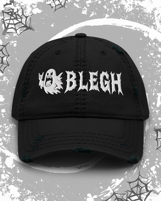BOO BLEGH Distressed Dad Hat