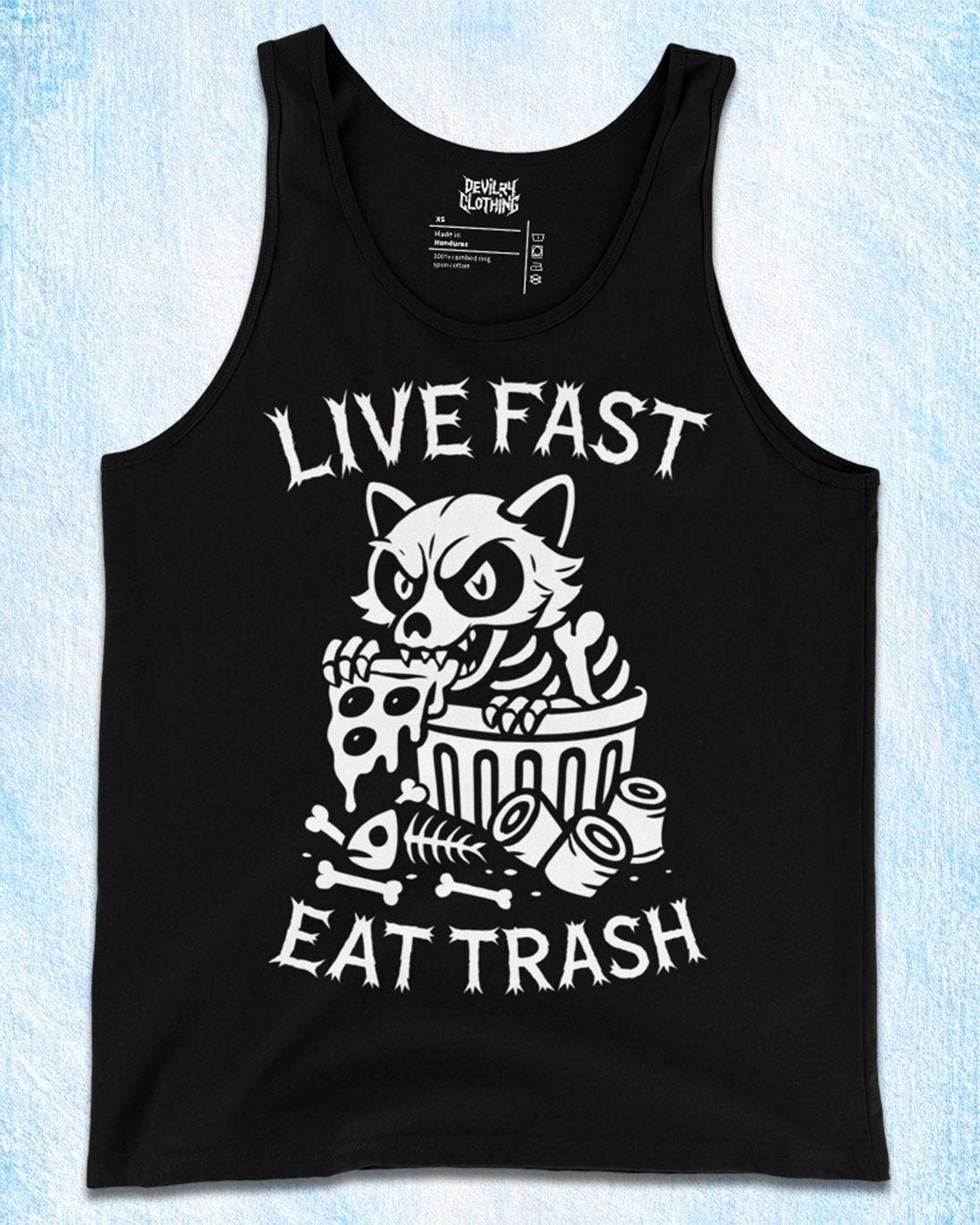 LIVE FAST EAT TRASH Tank Top