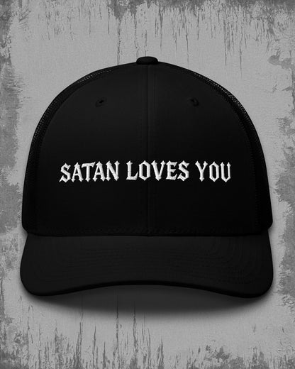 SATAN LOVES YOU Trucker Hat